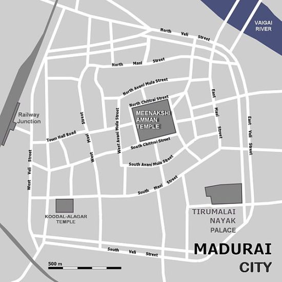 madurai map